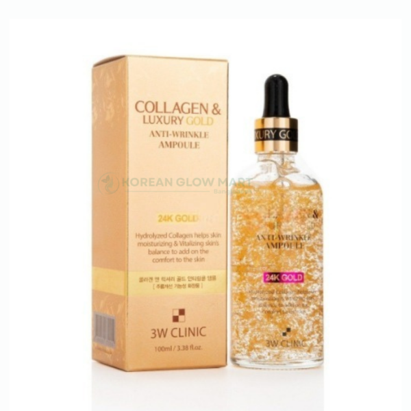 3w clinic collagen & Luxury 24K Gold Anti Wrinkle Ampoule 55ml