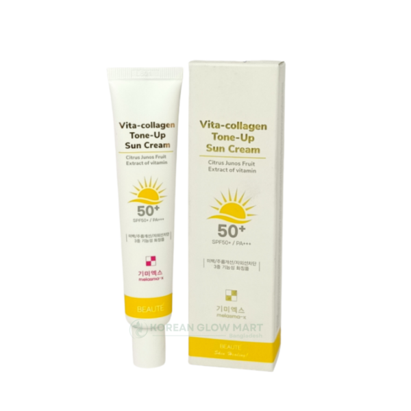 Beaute Melasma-X Vita-Collagen Tone-Up Sun Cream SPF50+ PA+++ - 45ml