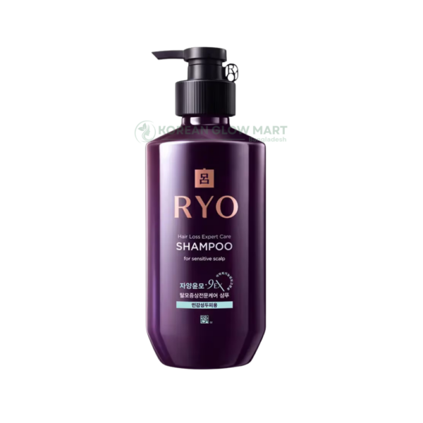 Ryo Hair Loss Expert Care Shampoo For Sensitive Scalp 400ml
